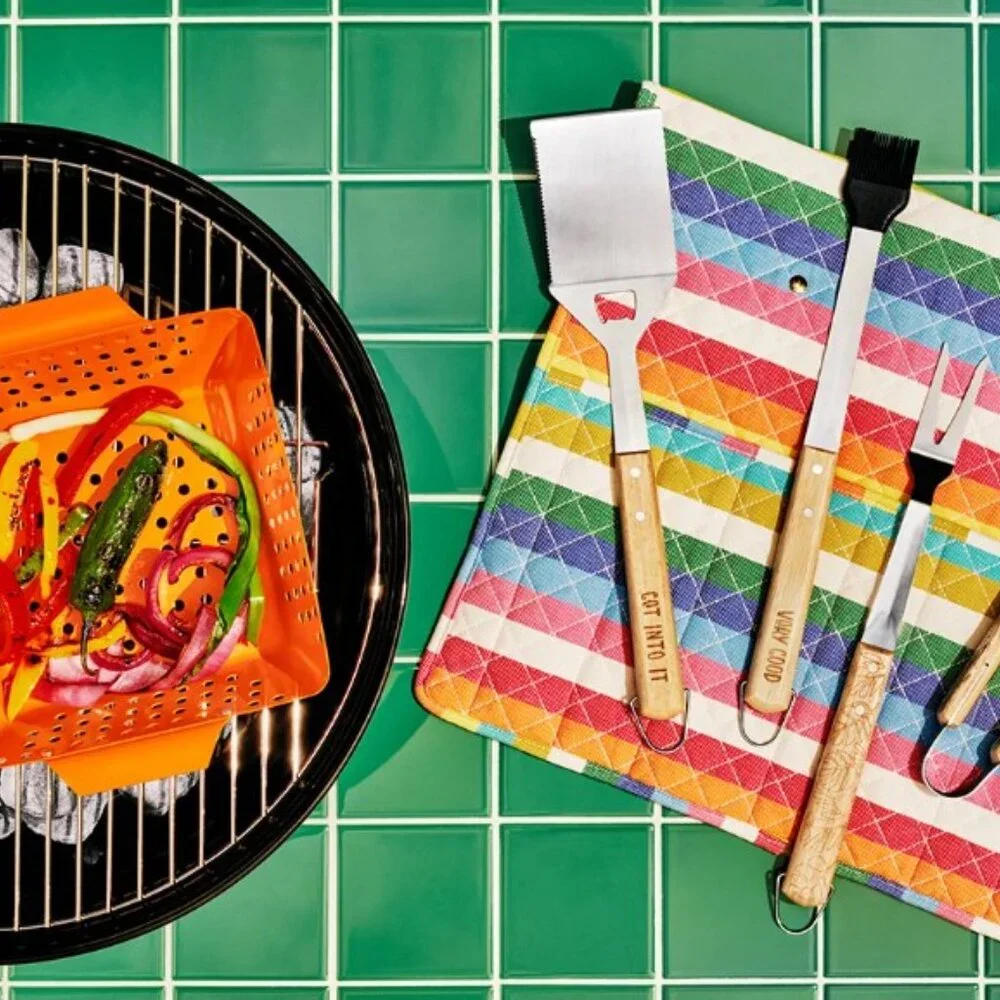NWT Grilling Tool Set with Fabric Sleeve - Tabitha Brown for Target